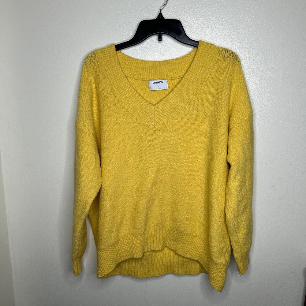 Old Navy yellow V-neck sweater extra large XL